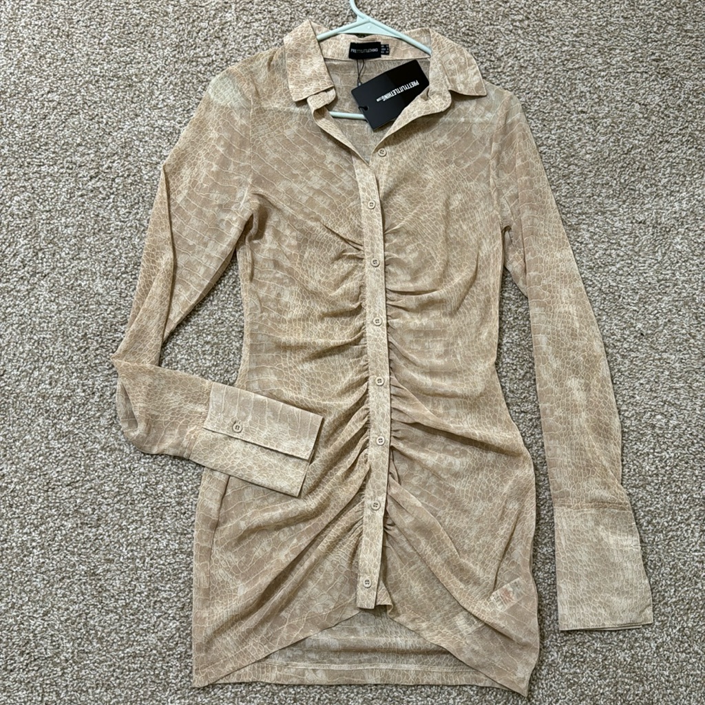 Plt Sheer Mini Dress